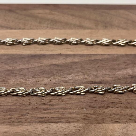 Vintage F.W. Woolworth Silver Metallic Sequins Mini Chain Bag - Picture 12 of 16